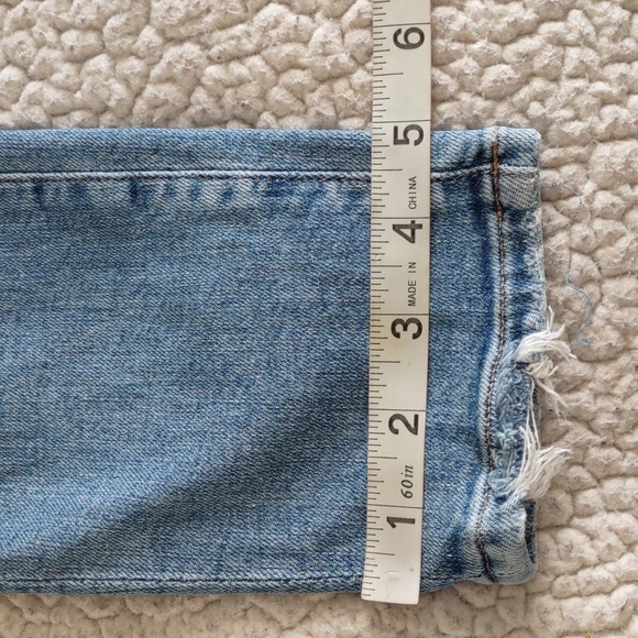 Citizens Of Humanity Size 25 Rocket Crop Midrise Skinny Distressed Blue Jeans - Picture 6 of 16